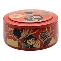 Amazon.co.jp: 寿司 D.X富士型ちらし桶溜パール竹 [16φ x 8.5cm] ABS